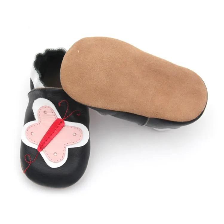 First Boy Girl Soft Leather New Born Baby Slippers - Buy Baby Slippers