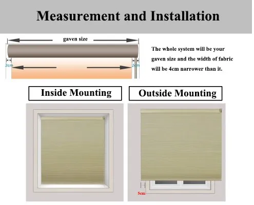 fashionable blackout top quality cellular window shades