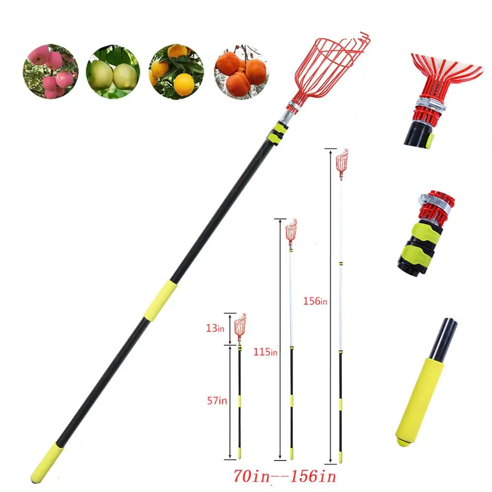 Extentool Fruit Picker Aluminum Adjustable Poles 3.6m Telescopic Garden