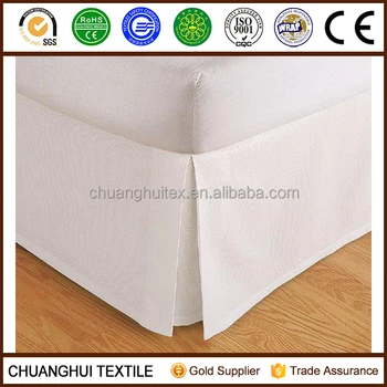 Tailored Bed Skirt Dust Ruffle Pleated 14 Drop White Beige Full Tailored Bed Skirt Dust Ruffle Pleated 14 Drop White Beige