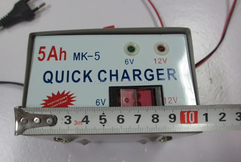High performance 6v 12v motorcycle charger quick battery charger