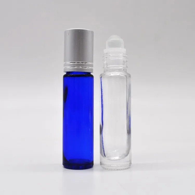 Boston Bottle Round Cobalt Blue Glass Bottle with Aluminum Cap - China