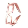 Creative Design Rose Gold Plating Funny Novel Sunglass Shape Open Adjustable Rings