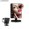 USB/battery opened ABS Material vanity girl hollywood makeup mirror LED lighted makeup mirror