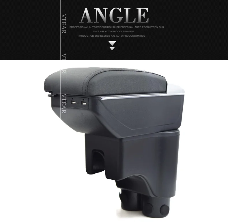 Vtear For Perodua Myvi Armrest Usb Charging Heighten 