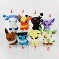 Eevee Espeon Plush Flareon Umbreon Glaceon Vaporeon Toys 13cm Soft Stuffed Brinquedos Anime Cartoon Dolls FreeShipping