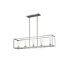 Zire Chandelier 5-Light 17.5 Total Watts Brushed Nickel rectangle pendant light