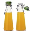 Clip top bottle 1000 ml 500 ml metal pull ring milk bottle glass