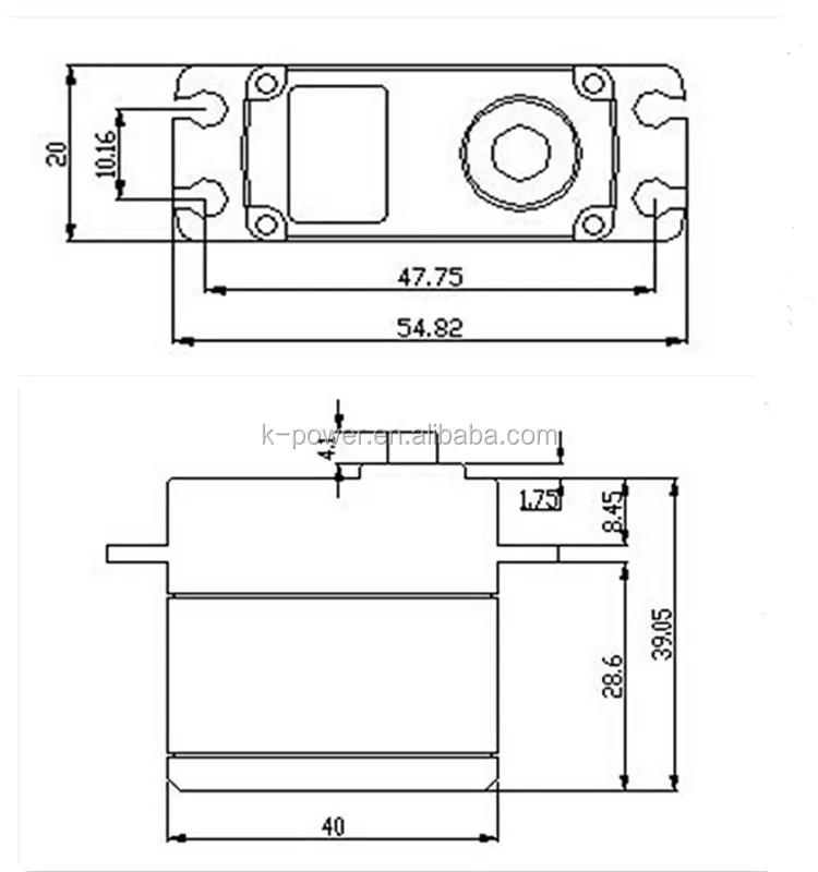 K-power DHV826 Full Metal Case Titanium Gear RC Servo Manufacturer