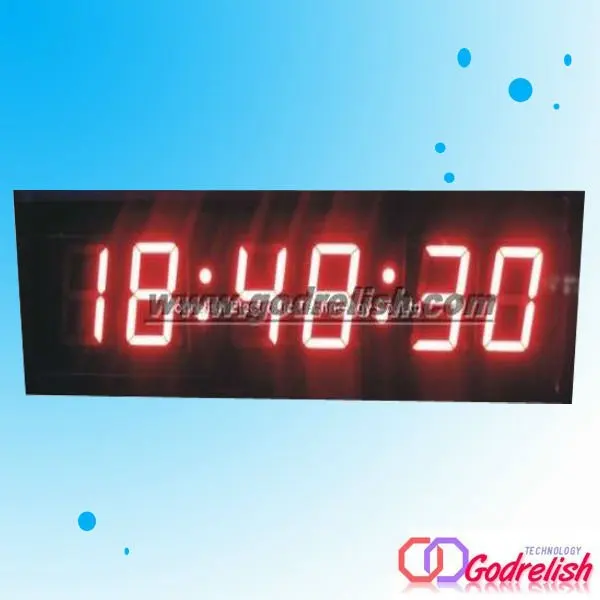 led wall digital clock