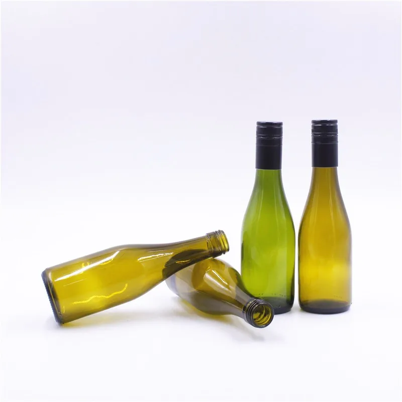 Wholesale Empty Cheap 187ml Wine Glass Bottle With Aluminum Screw Cap