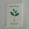 Handmade ECO-Friendly Plantable Seed Paper Card Containing Seeds