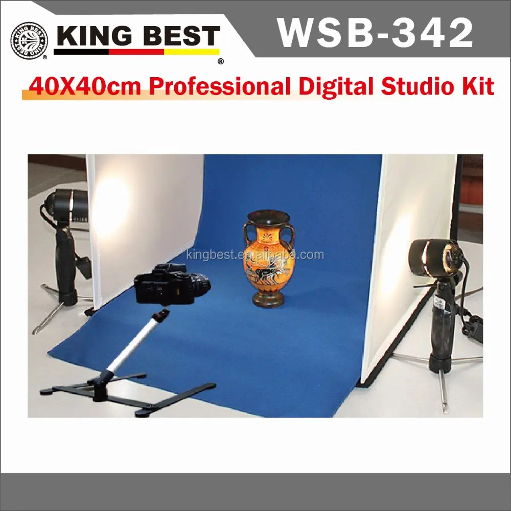 KINGBEST 40x40cm Soft Photo Studio / Professional Digital Studio Kit / Mini Light Tent Portable Photo Studio Light Box Set