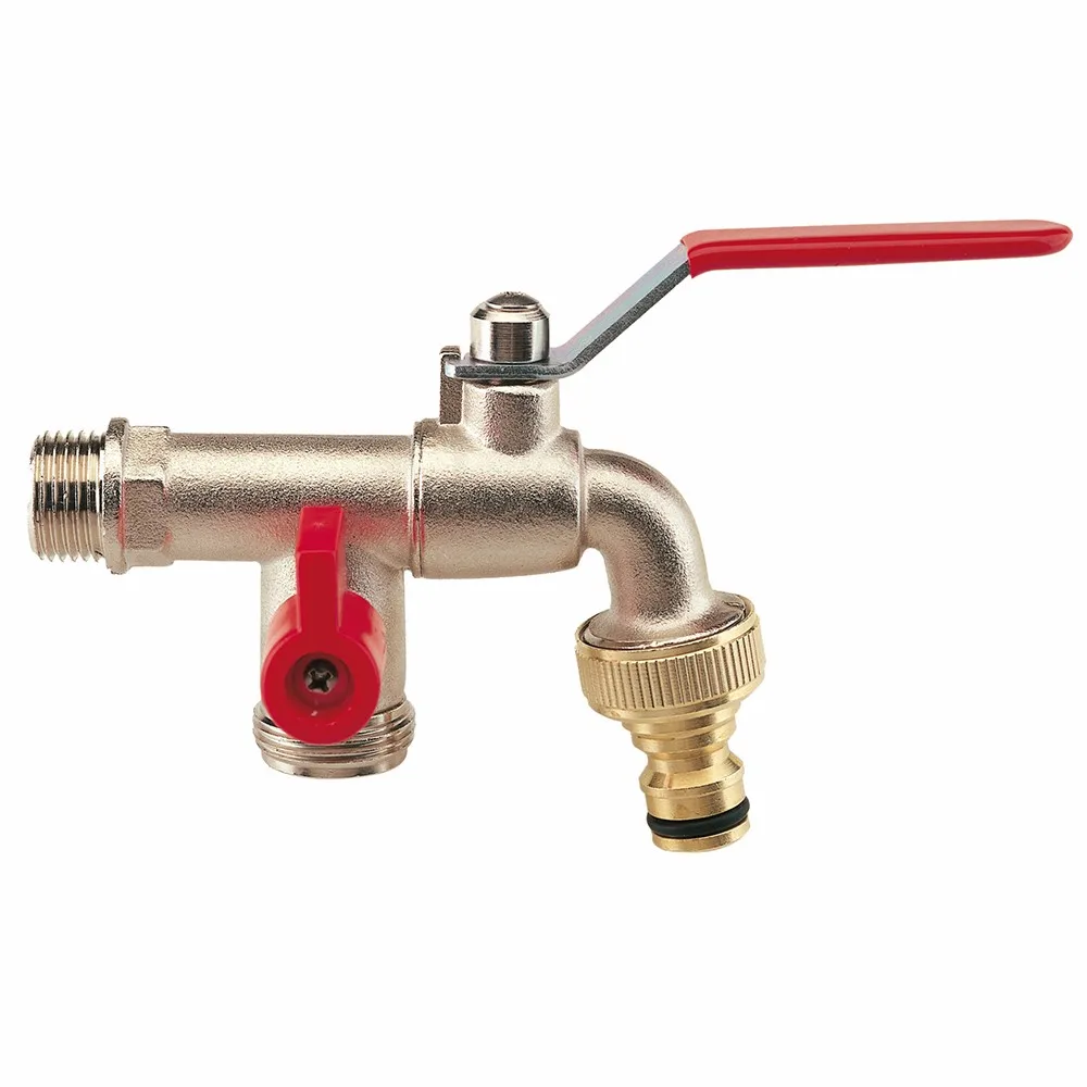 Ball Valves & Taps Garden Tap Brass Construction 2 Outlets Buy Brass Construction 2 Outlets