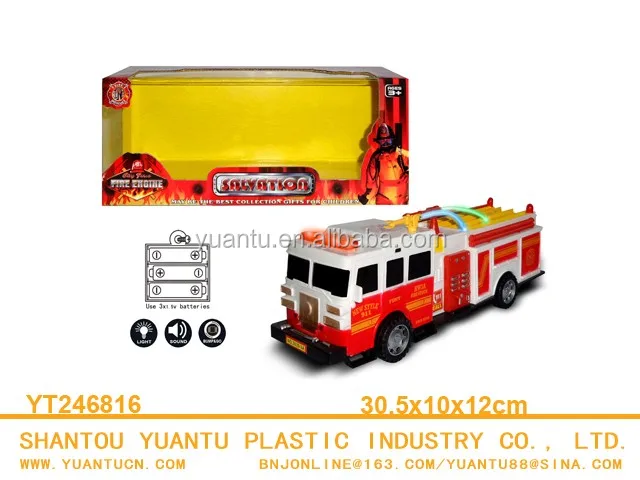 toy fire engine that sprays water