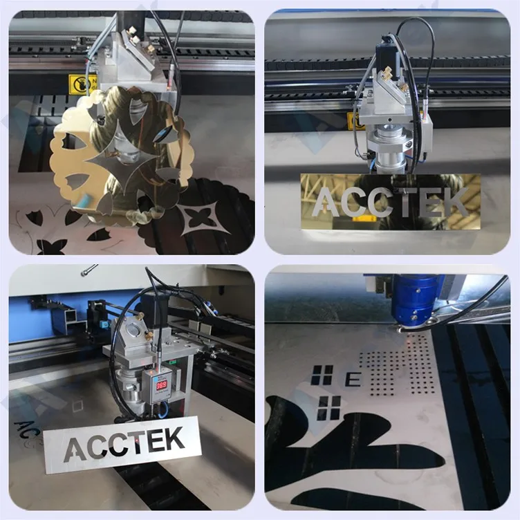 AccTek cnc co2 laser AKJ1530H metal laser cutting machine with beijing reci laser tube