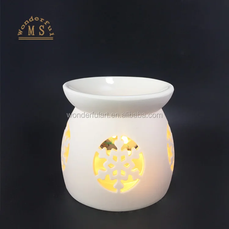 China wholesale handmade custom ceramic incense burner, ceramic aroma candle burner, aroma oil burner holder