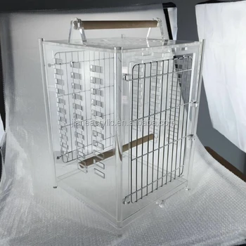 Pabrik Penjualan Langsung Unik Akrilik Bening Kandang Burung Beo