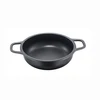 Tablecraft Cast Iron Mini Oval Casserole Cookware black