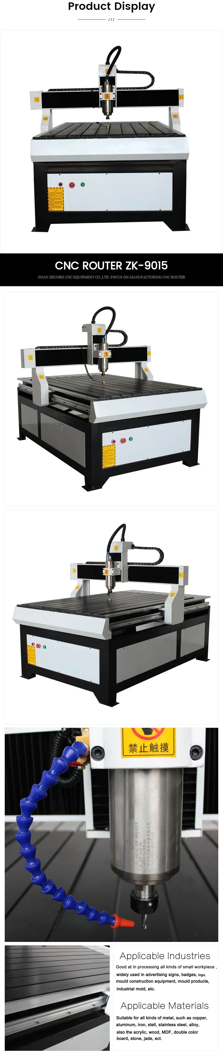 Zk-9015 Wooden Kitchen Cabinet Making Machine For Engraving Cutting