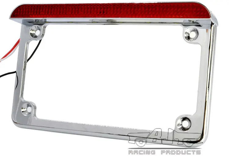 Bjlpl294003 Chrome 4'' X 7'' Led Led Light Motorcycle Licence Plate