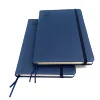 custom square grid/ grid/ graph paper leather fitness/life day to do list planner with elastic strap