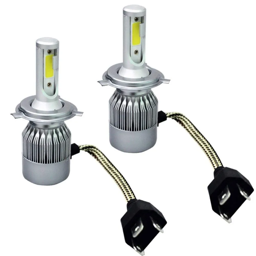 Factory Wholesale C6 H4 Led Motorcycle Headlight Bulb 7200lm 80w 2pcs
