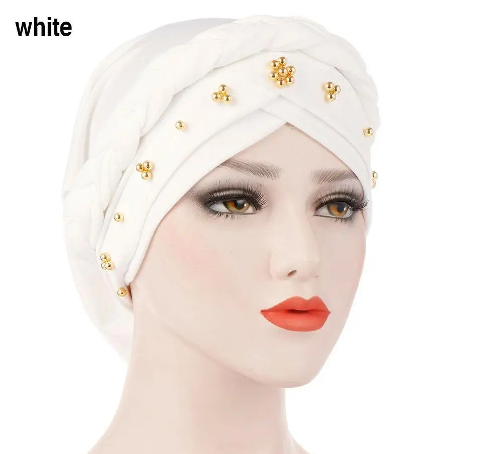 Turbante Donna Pre-Annodato - Foulard Chemioterapia Setoso Con Treccia - Foto 14