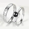 2019 New 100 Languages I Love You Memory Ring S925 Silver Couples ring