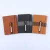 High quality custom design pu leather emboss logo 6 ring binder notebook with pen
