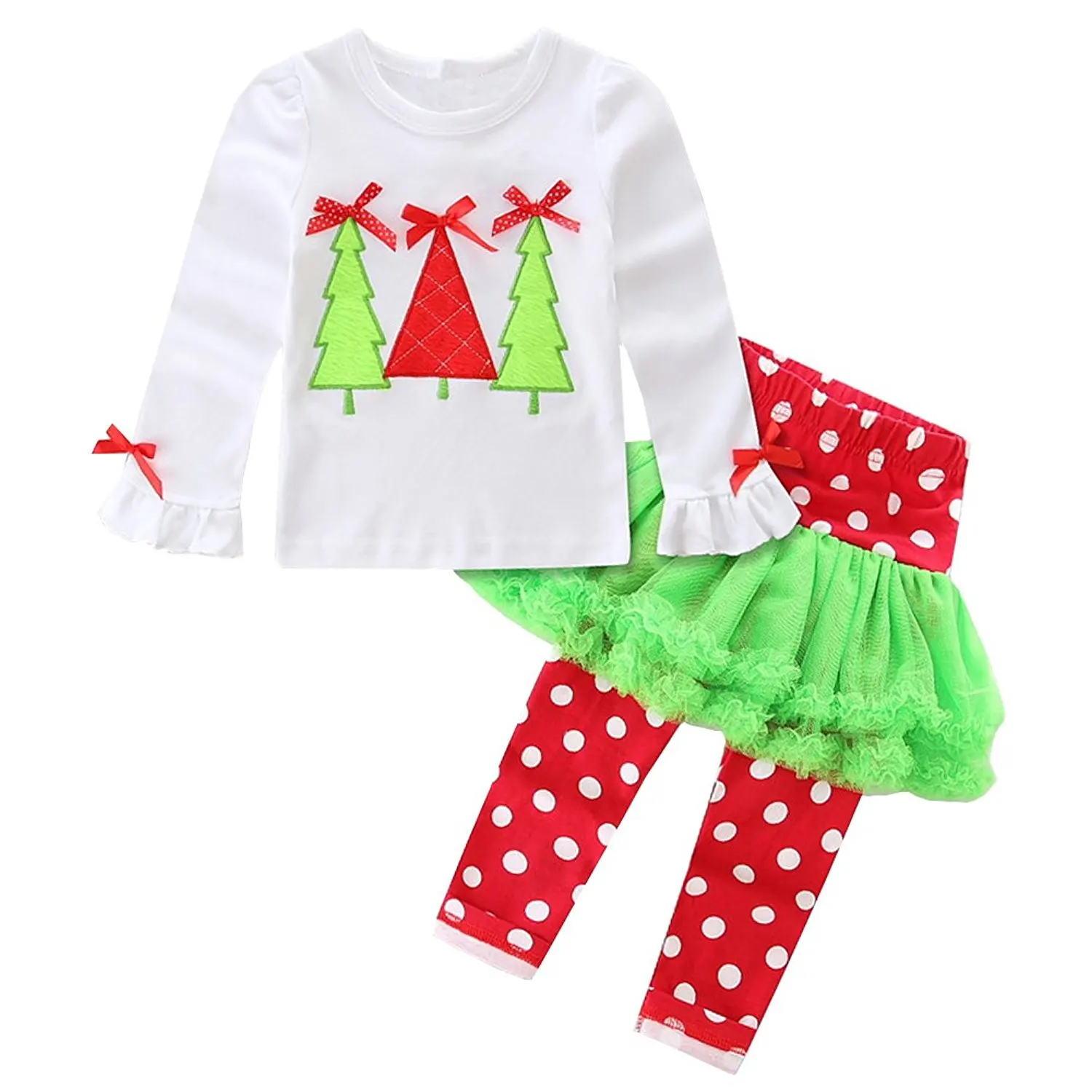 Lanhui Xmas Sunny Baby Boy Girl Letter Romper Tops+Legging Christmas Outfits Set