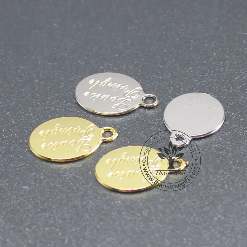 Wholesale Small Custom Engraved Brand Logo Metal Tag For Jewelry Buy