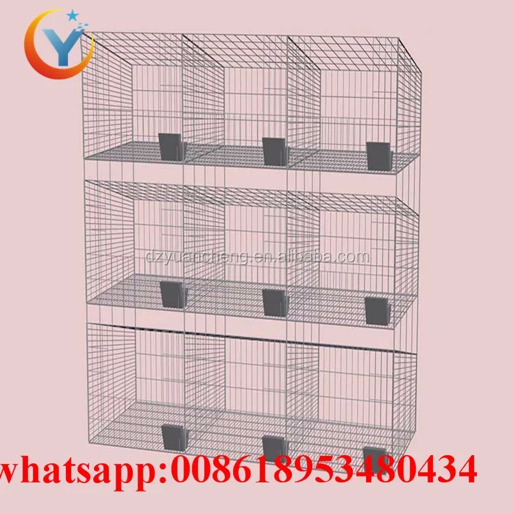 Galvanized Rabbit Cage Design And Cheap Commercial / Industrial Rabbit