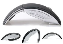 Free Shipping Mini USB 2.4Ghz Snap-in Transceiver Optical Foldable Folding Arc Wireless Mouse for PC Laptop Computer