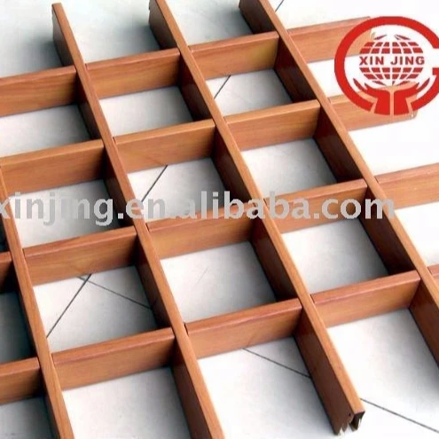 Wood Grain Aluminum Decorative Panel Grid Cell Ceiling Buy