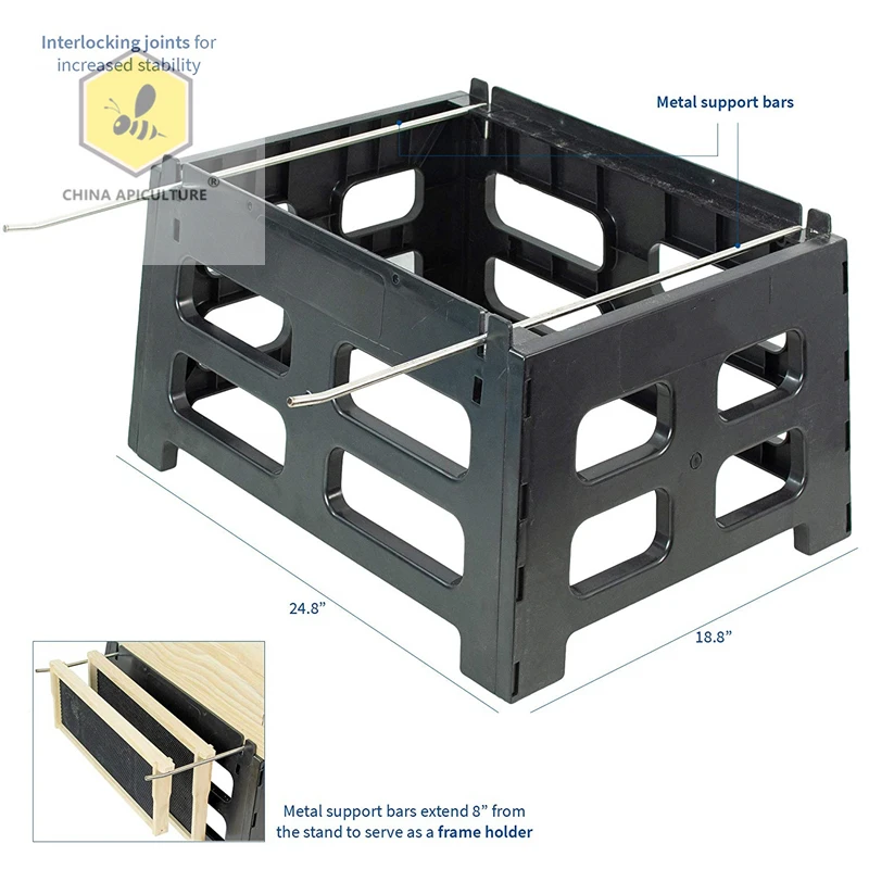 Beekeeping Tools Hive Beekeeper Stainless Steel Beekeeping Frame Holder ...
