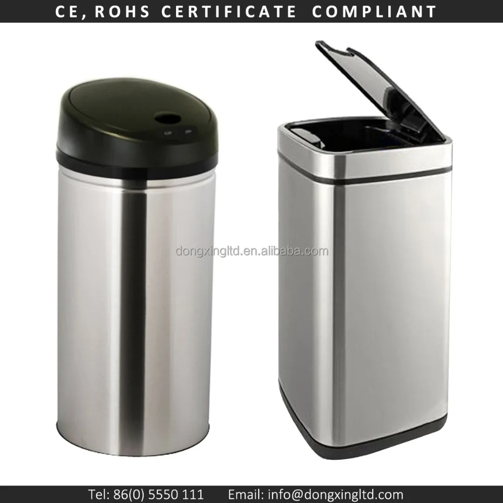 square garbage bin