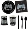 Boy Party Favors Tableware Customized Birthday Party Decorations Video Game Themed Party Supplies Packs for Boy Gamer
