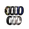 Solid and Striped color silicone wedding ring
