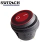 Red Fold Round Button Waterproof IP65 Led ON-OFF 3 Foot Boat Rocker Switch