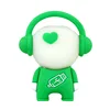 Music Man Cartoon Cute Kwaii 1GB 2GB 4GB 8GB Usb Flash Disk Pvc Usb Flash Drive For Children Birthday Christmas Gift