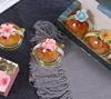 Round Egg Yolk Crisp Plastic Suction Box Cherry Blossom long strips Surrounding edge Plastic Suction Box Packaging