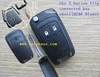 new uncut Che 2 button remote flip converted key shell (hu46 Blade)
