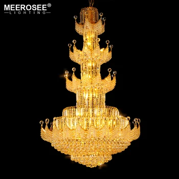 Meerosee Gorgeous Banquet Hall Crystal Chandeliers Lighting Large