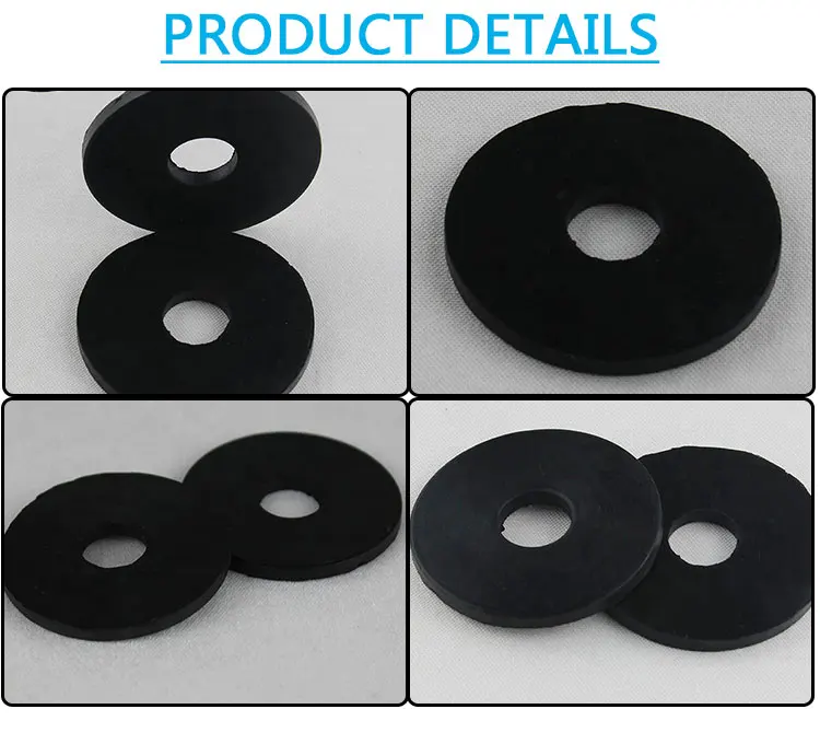 Good Oil Resistance Heat Resistant Rubber Washer Black Rubber Washer