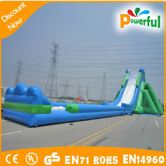 New great popular inflatable zip line/Inflatables cliff jump slide