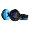 latest colorful glowing earphone stereo luminous led head set headphone wireless pc gaming headset with microphone fm radio