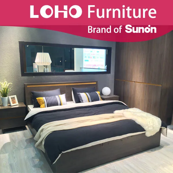 Modern Wood Double Bed Designs With Box/latest Wooden Box Bed Design