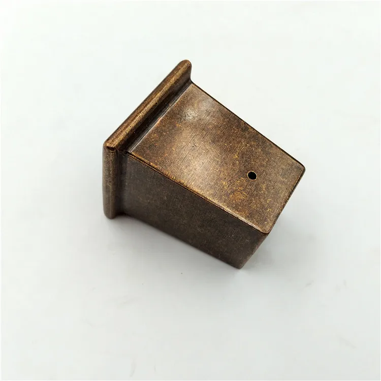 Brass Furniture Chair Leg Cups Square Ferrules For Furniture Leg Tls