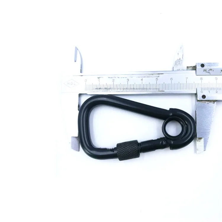 Heavy-Duty Stainless Steel Snap Hook with Eye and Screw for Climbing, Rigging, and Industrial Use